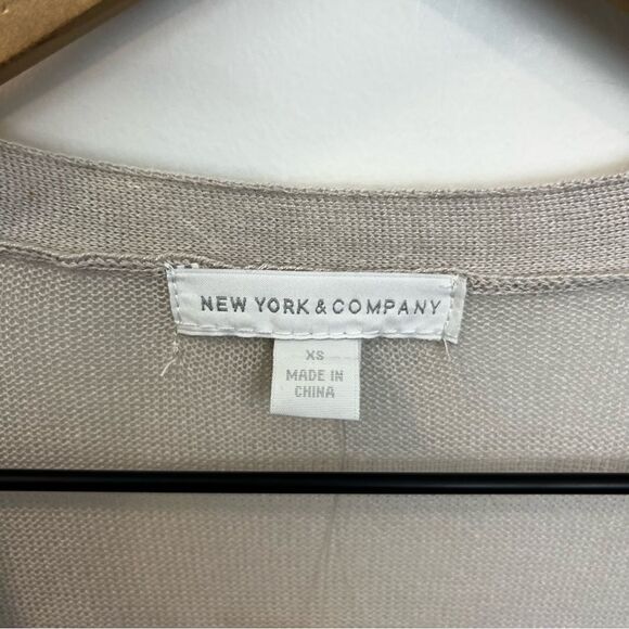 New York & Company NEW Short Sleeve Open Front Cardigan XS - Picture 7 of 12